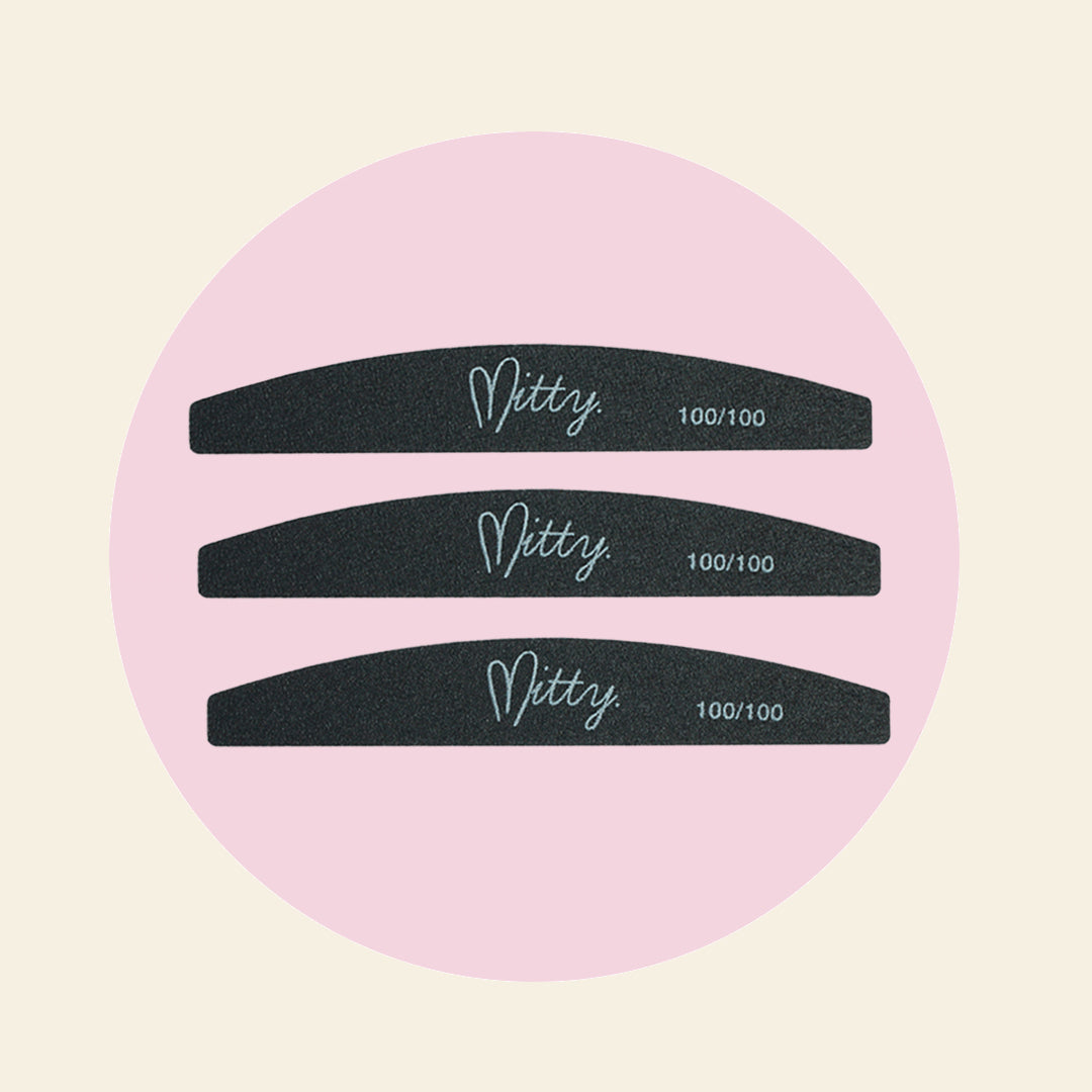 100/100 Nail File- 3 Pack