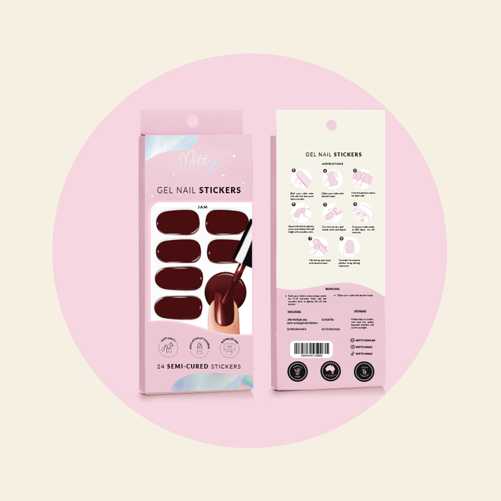 How to apply Jam semi cured gel sticker