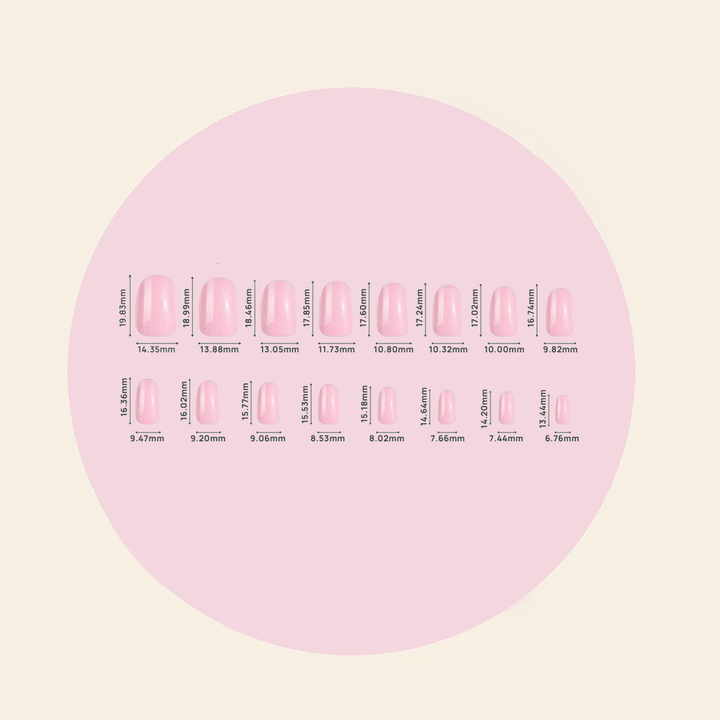 Shimmer (Short) BIAB Press-On Nails | Soft Gel Reusable Nails