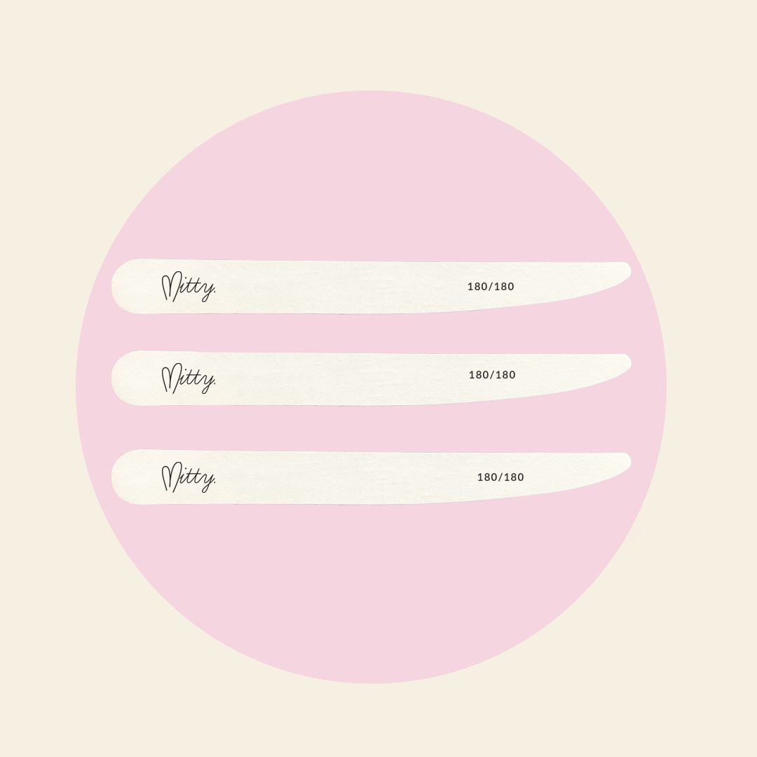 Slim precision file 180 grit - 3 pack