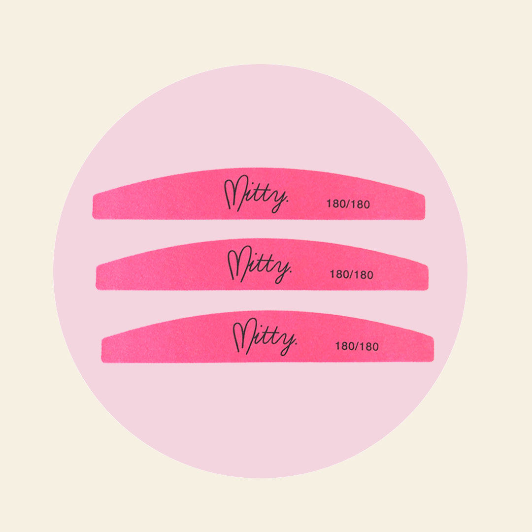 180/180 Nail File- 3 Pack