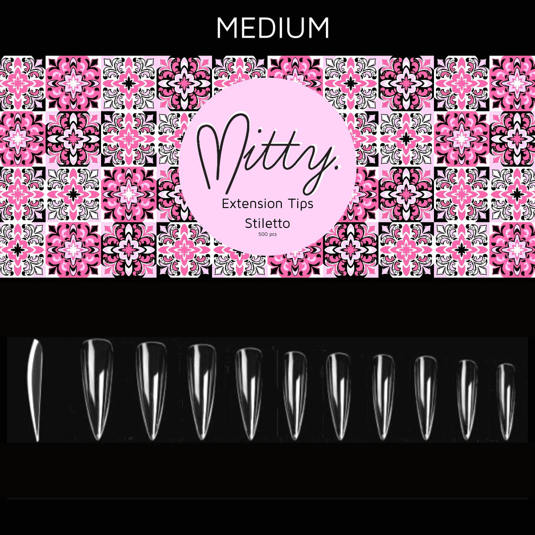 Stiletto Full Cover Nail Tips - Refill