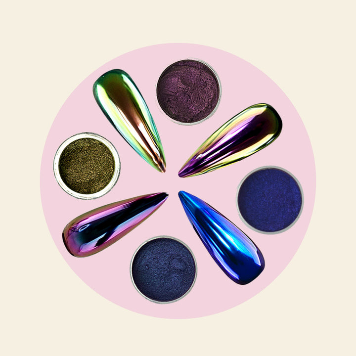 Chrome Nail Powder Kit