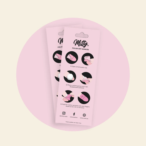 Polish Off Soakies - Candy Pink TWIN PACK