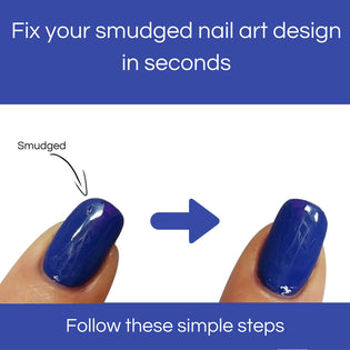  Fix your smudged nail art design in seconds! That easy!