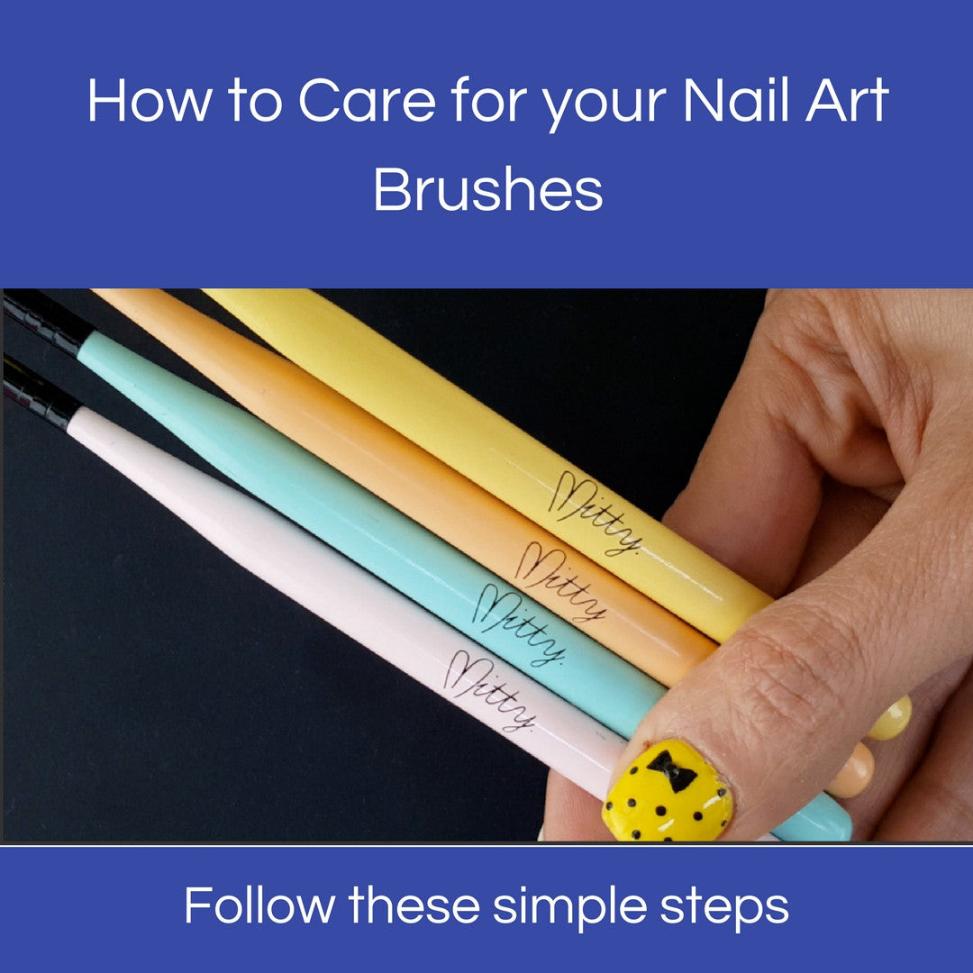 How to care for your nail art brushes
