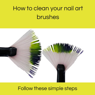  How to clean your nail art brushes?