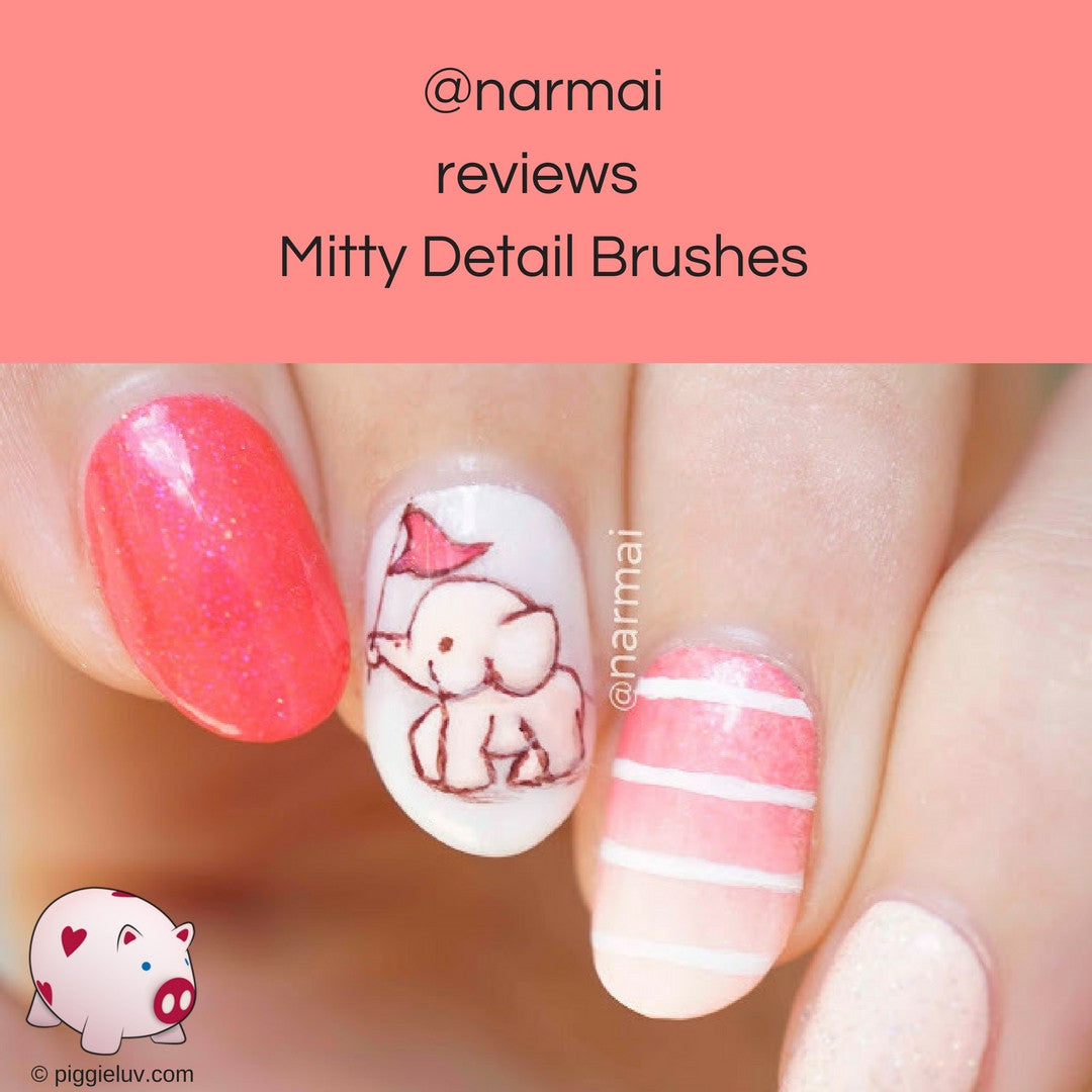 @narmai reviews Mitty detail brushes (655K Followers)