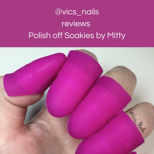  @vics_nails reviews Polish off Soakies (454k followers)