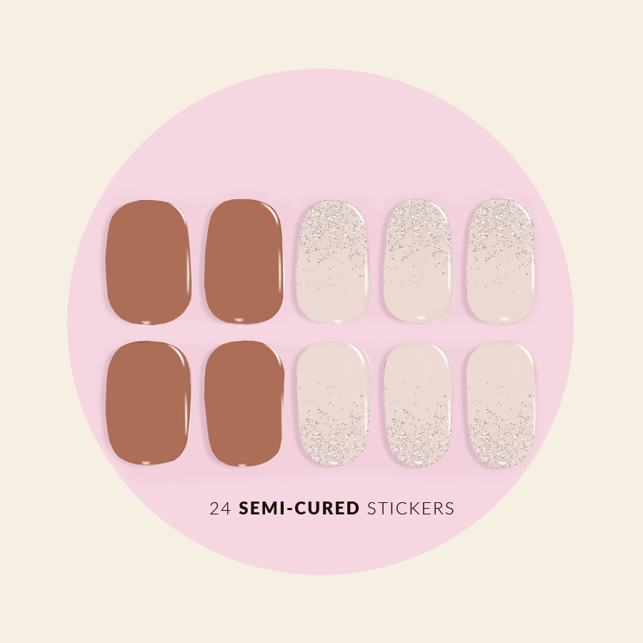 SEMI CURED GEL NAIL STICKERS - MAJESTIC