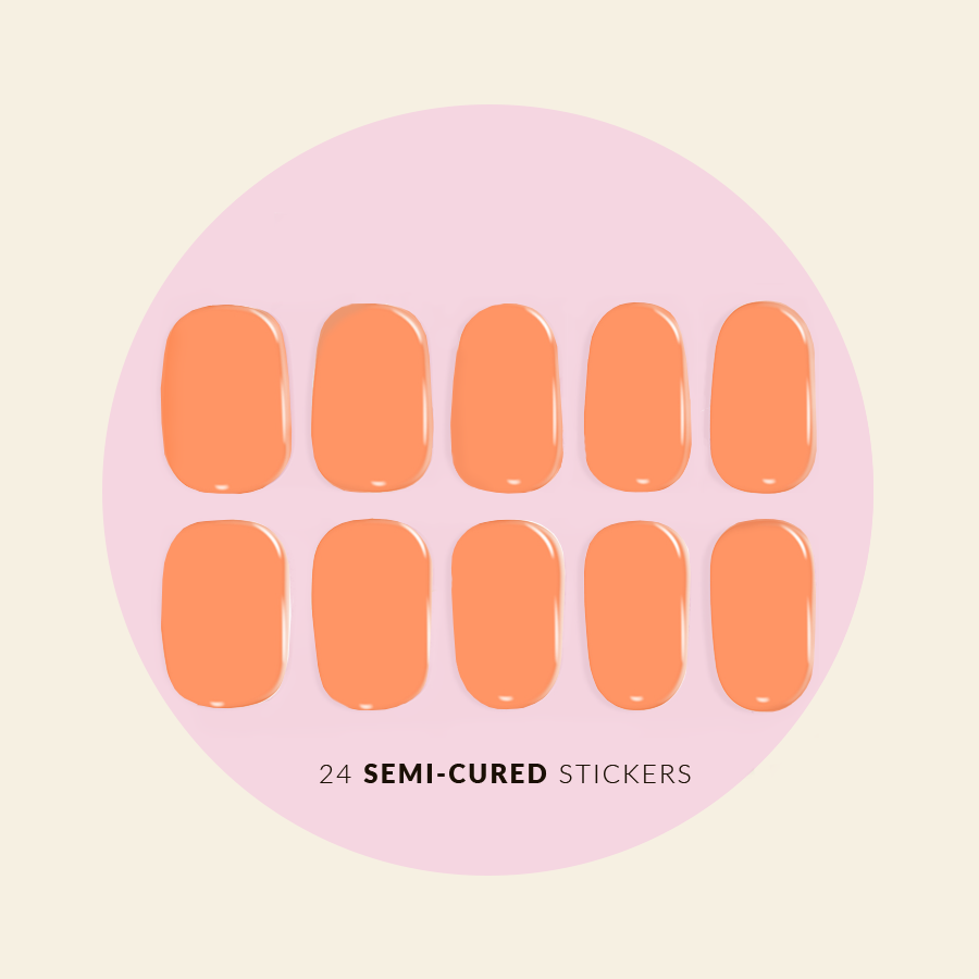 showing sticker sizing on hand