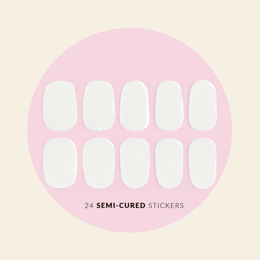 showing FLUFFY CLOUDS semi cured gel sticker sizes