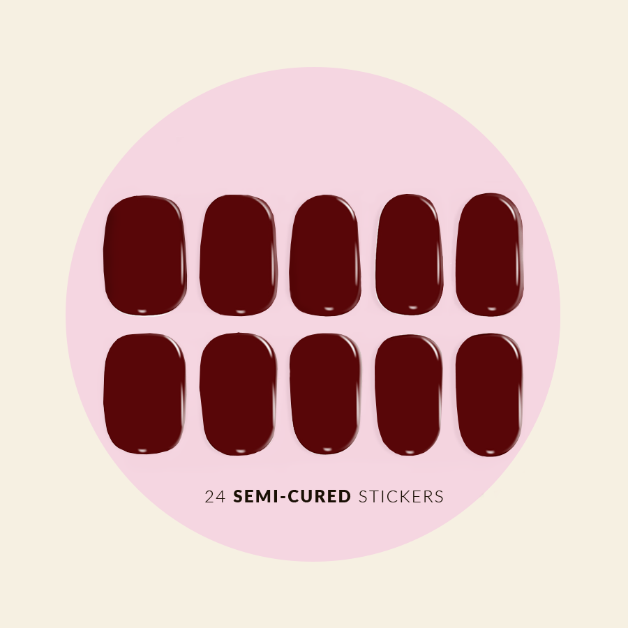 How to apply Jam semi cured gel sticker