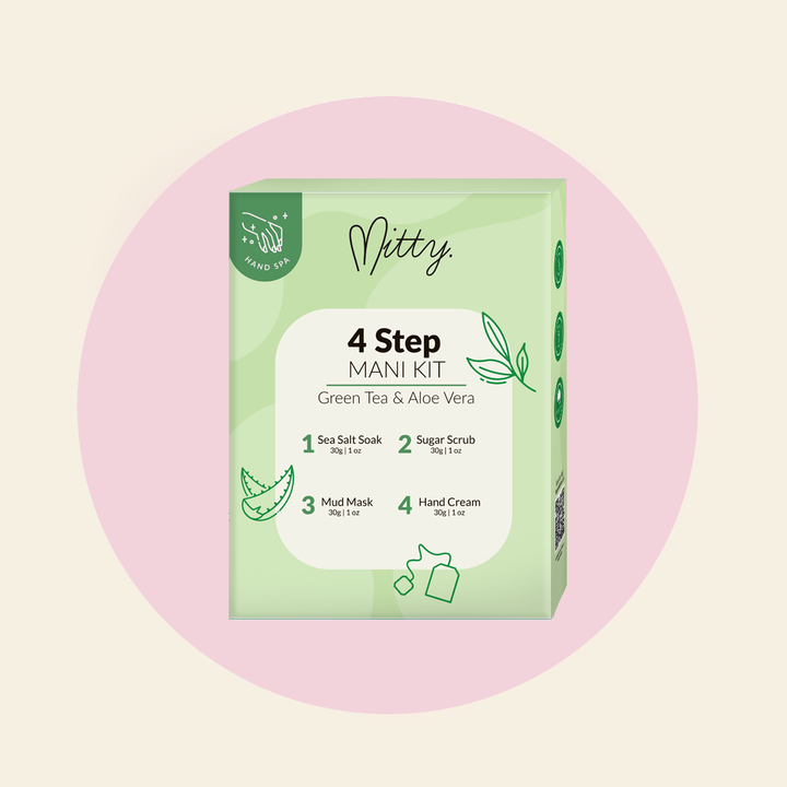 4 Step mani kit - Green tea & aloe vera