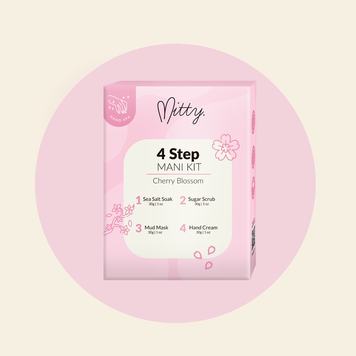 4 Step mani kit - Cherry Blossom