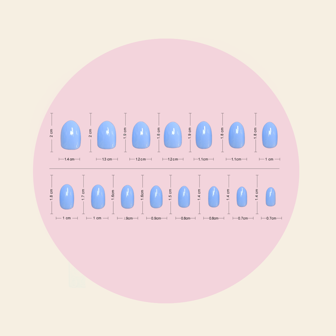 Powdery (Short) BIAB Press-On Nails | Soft Gel Reusable Nails