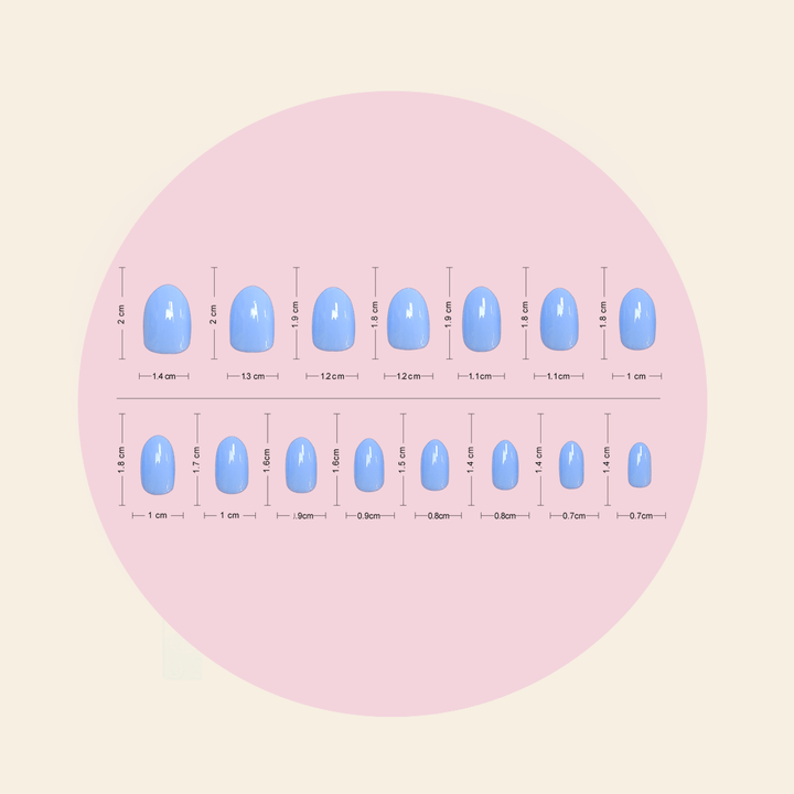 Powdery (Short) BIAB Press-On Nails | Soft Gel Reusable Nails