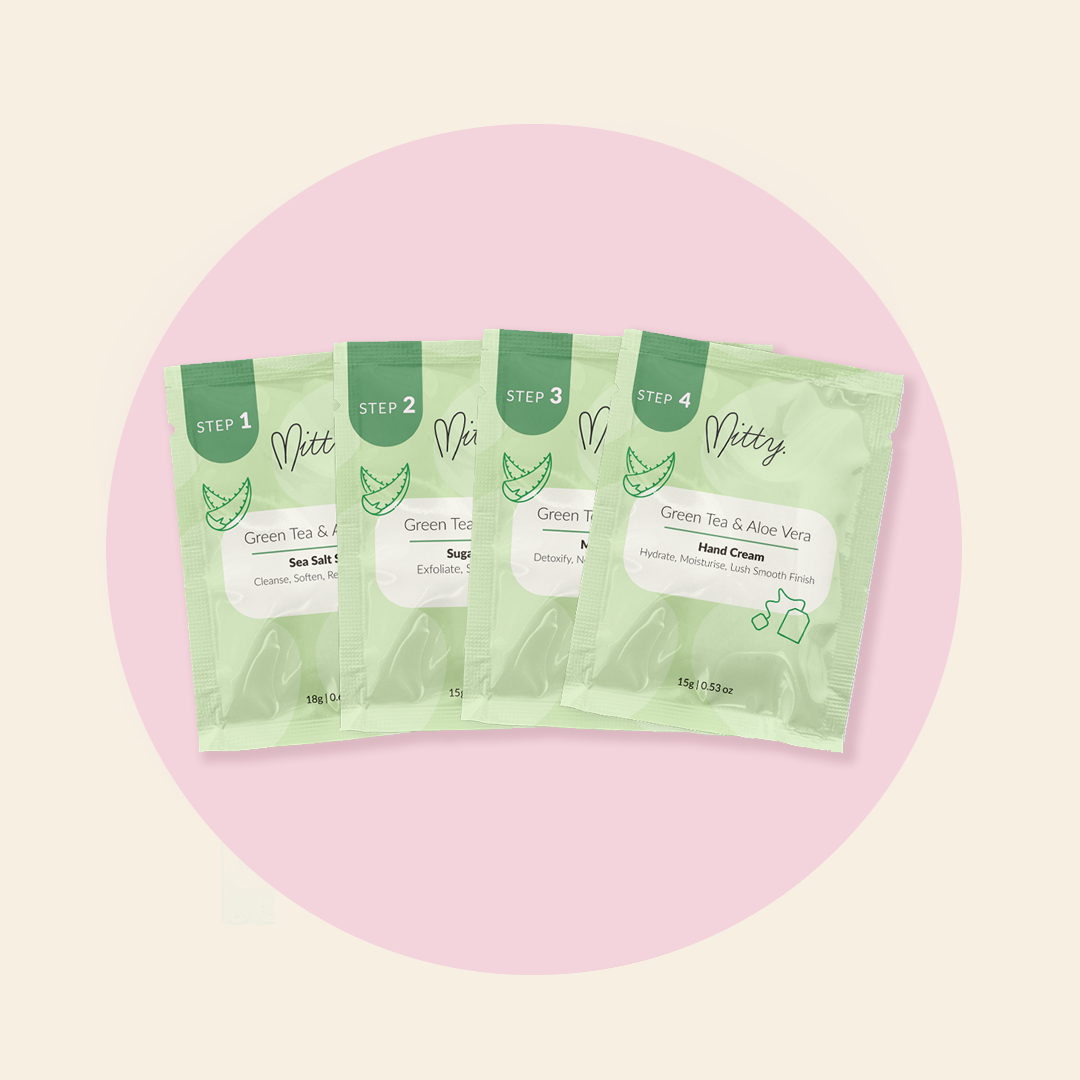 4 Step mani kit - Green tea & aloe vera