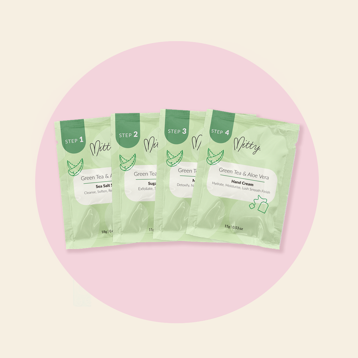 4 Step mani kit - Green tea & aloe vera