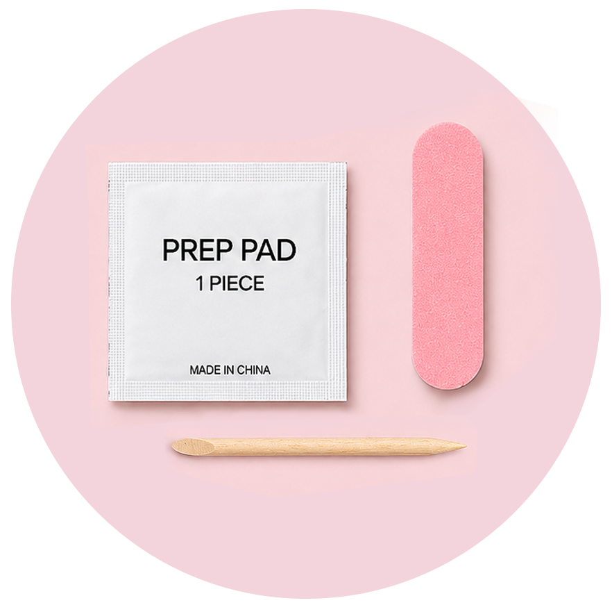 Nail prep pad & file