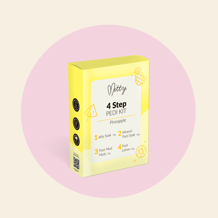 4 Step Pedi Kit includes Jelly Soak - Pineapple
