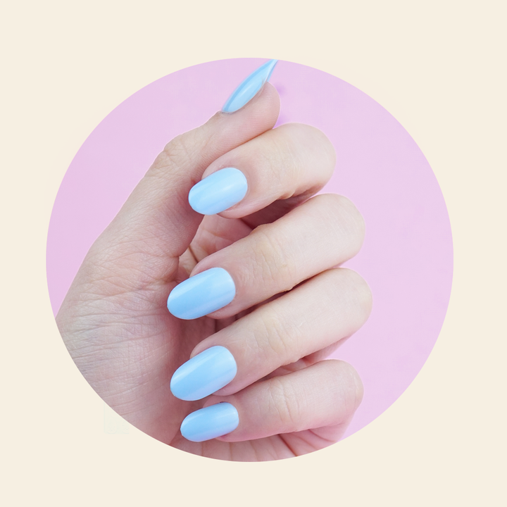 Powdery (Short) BIAB Press-On Nails | Soft Gel Reusable Nails