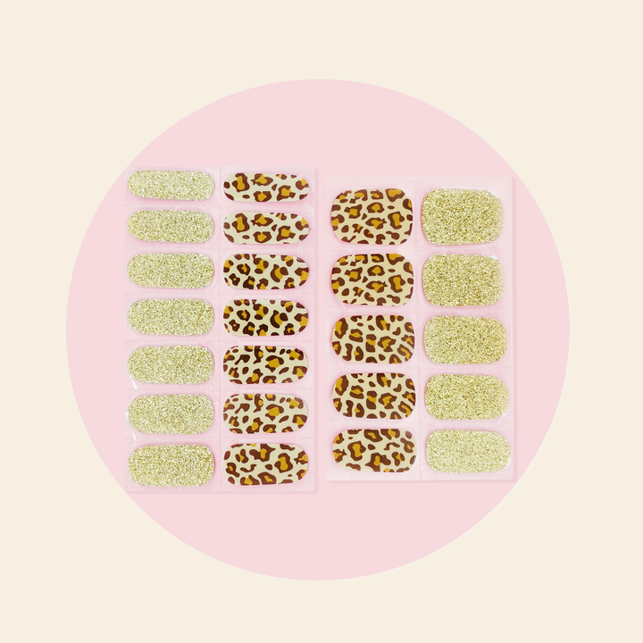 SAVANNAH Semi Cured Gel Nail Stickers