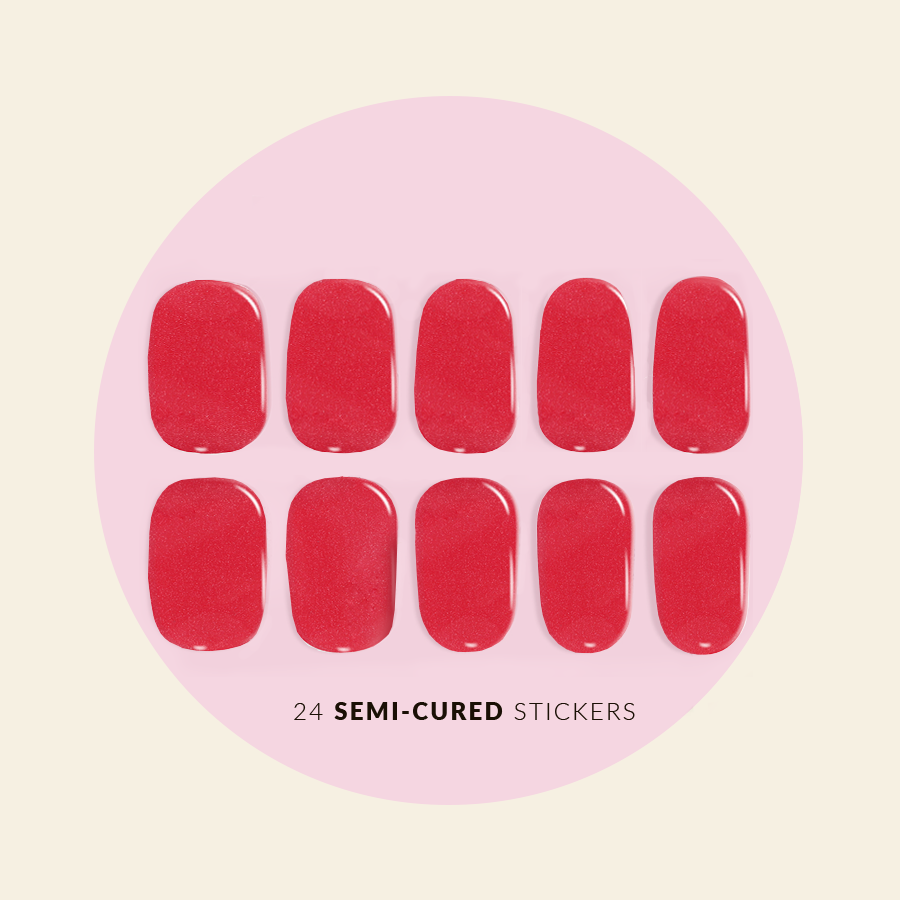 showing WHIMSICAL semi cured gel sticker sizes