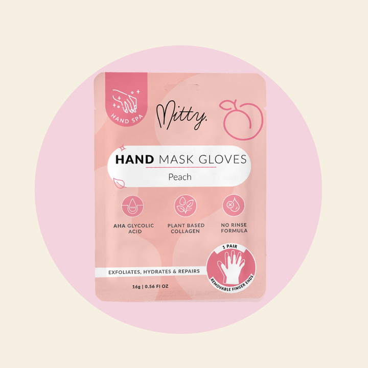 Hand Mask Gloves - Peach