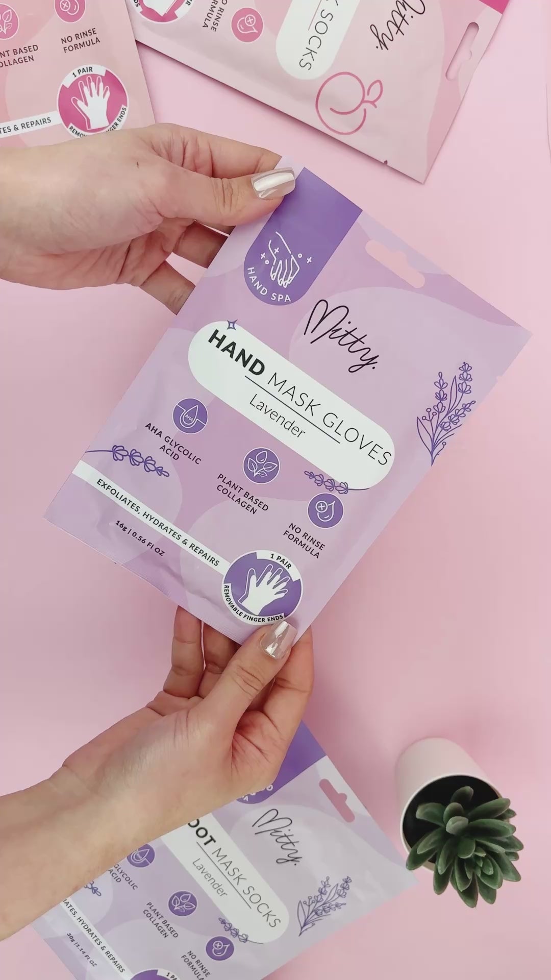 Hand Mask Gloves - Lavender