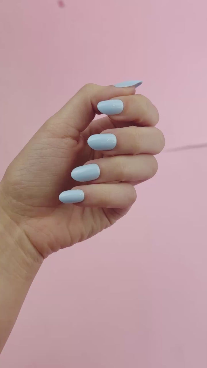 Powdery (Short) BIAB Press-On Nails | Soft Gel Reusable Nails