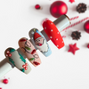 Learn how to draw Christmas nail art