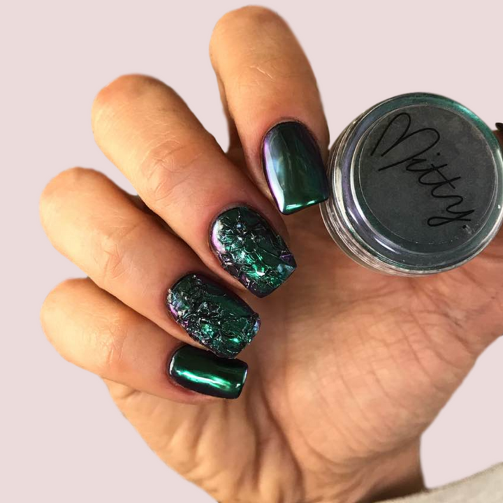 chrome nail powder