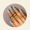 MERMAID flash glitter nail gel polish hand