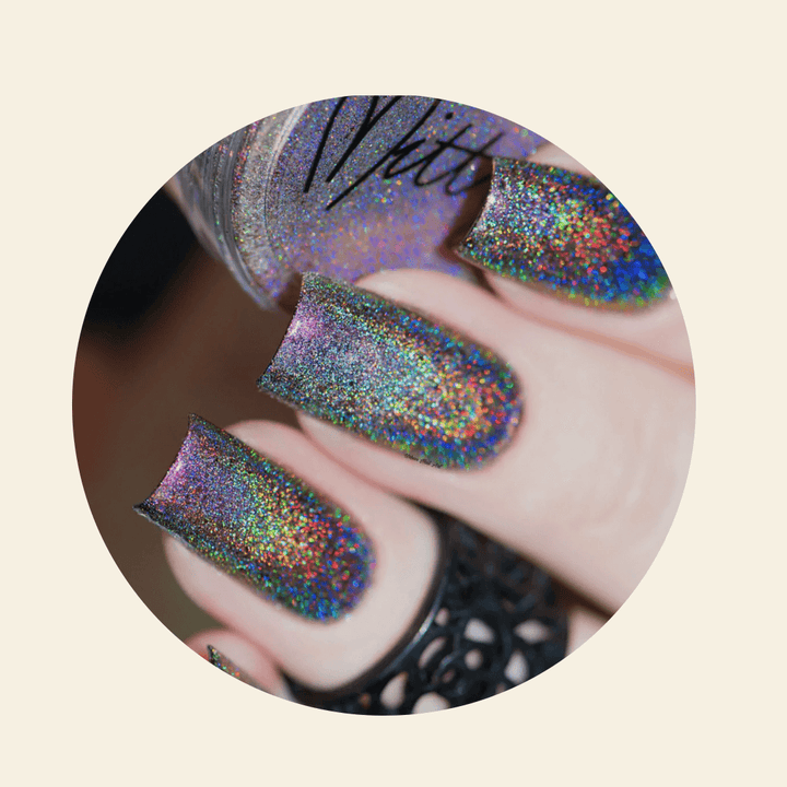 holo nail powder tutorial