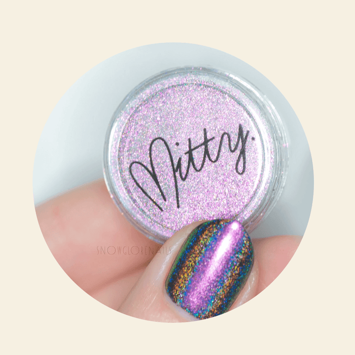 holo nail powder tutorial