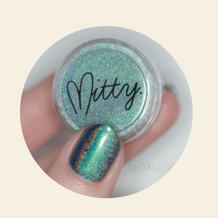 holo nail powder tutorial