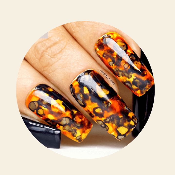 how to use marble ink on nails